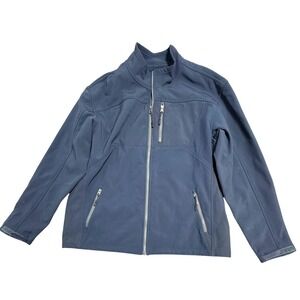 RedHead Softshell Jacket Mens XL Gray Fleece Lined Outdoor Hiking Zip Pockets